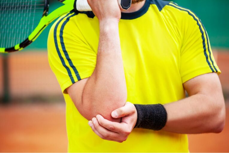 how to wear a tennis elbow brace feeling ache